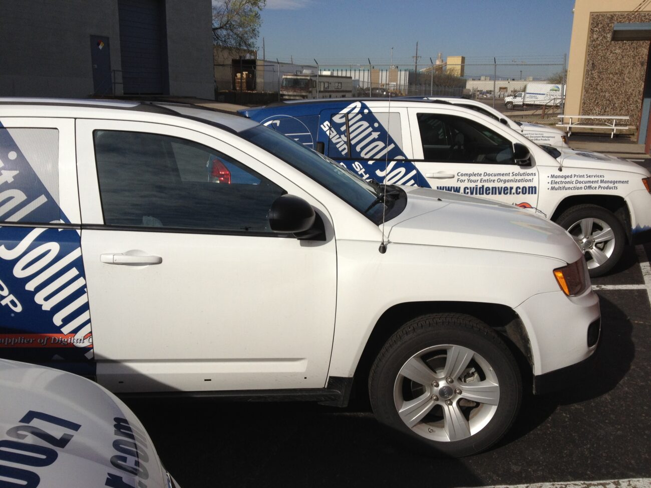 before a car wrap - blank space